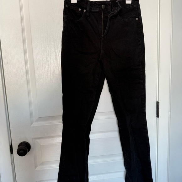 Madewell Black Flare Wide Leg Jeans - Picture 1 of 8